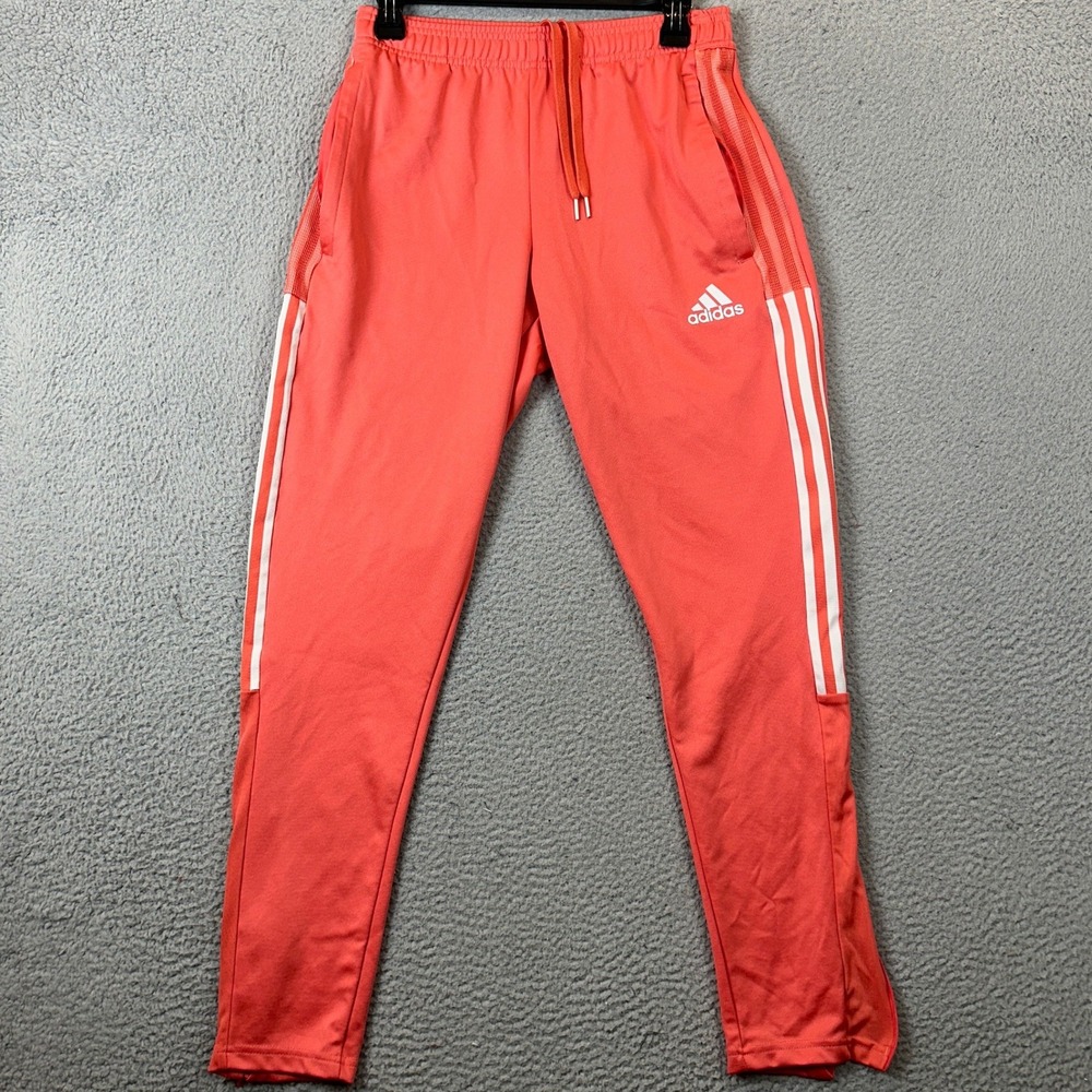 Adidas Pants Mens Small Tiro Coral Tapered Aeroready Primegreen Activewear EUC